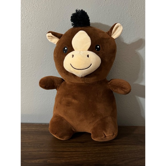 Toy Box Other - Toy‎ Box Plush Horse Brown Stuffed Animal Toy Squishy 12 inch